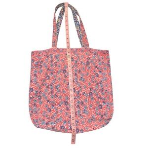 Floral Cotton Tote Bag | Reversible